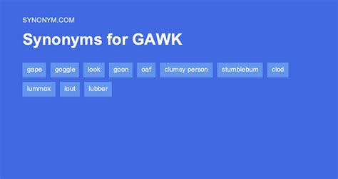 Gawk antonyms